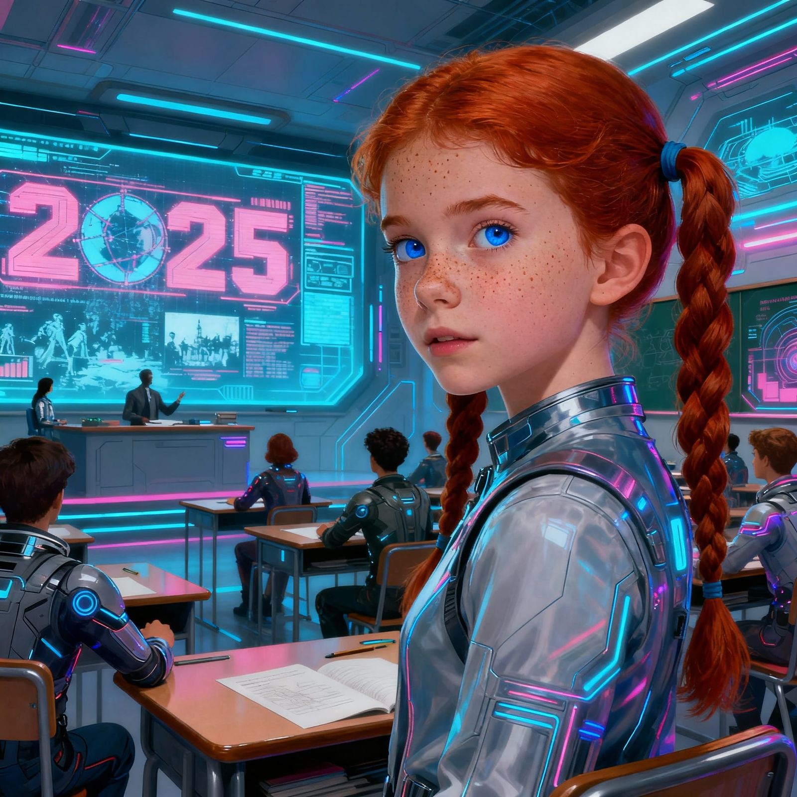 The Class of 2225 learning about todays events.  by @Venkman1969