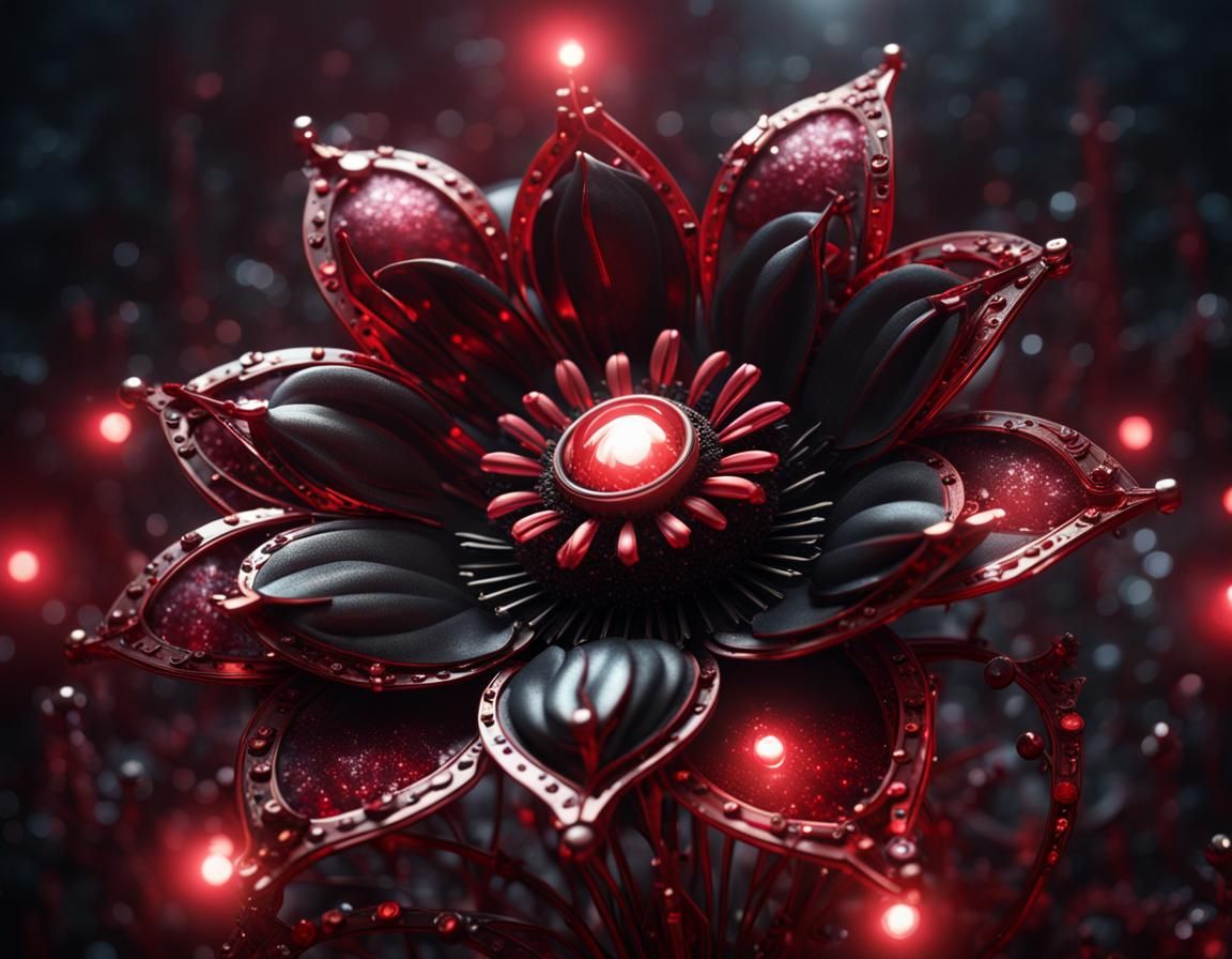 Flower, gleam and glow