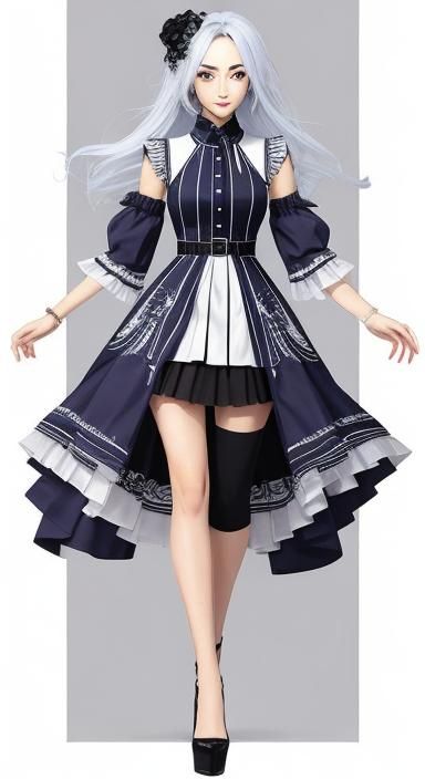 Light hot girl style dress(outfit design)(whole body)