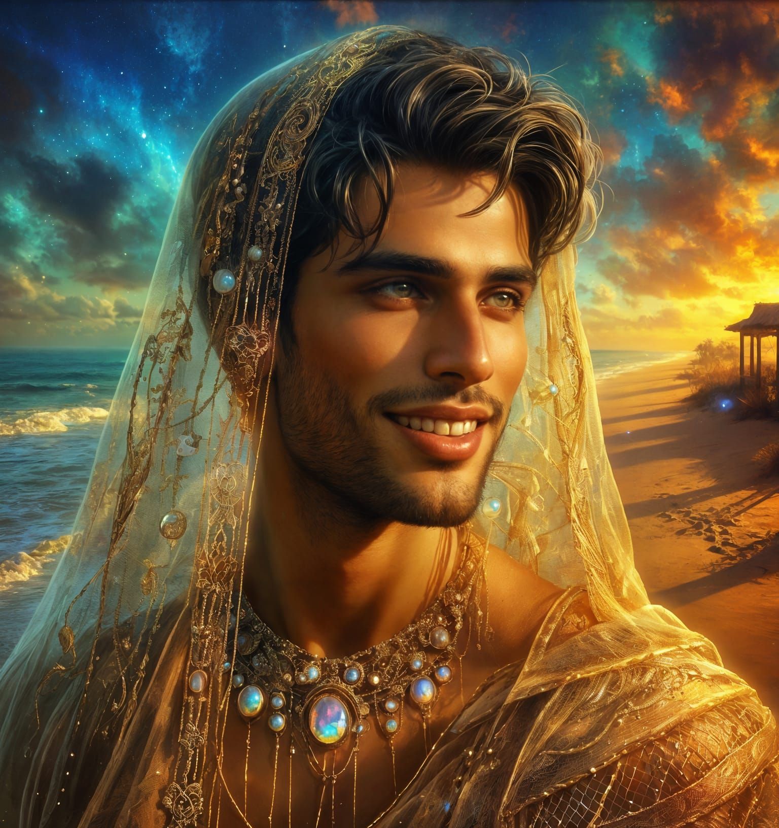 Golden Veiled Man from India 4