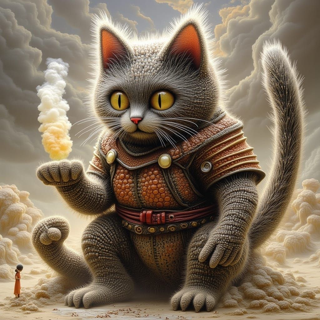 Cat Samurai. <lora:Catmania:1.0>