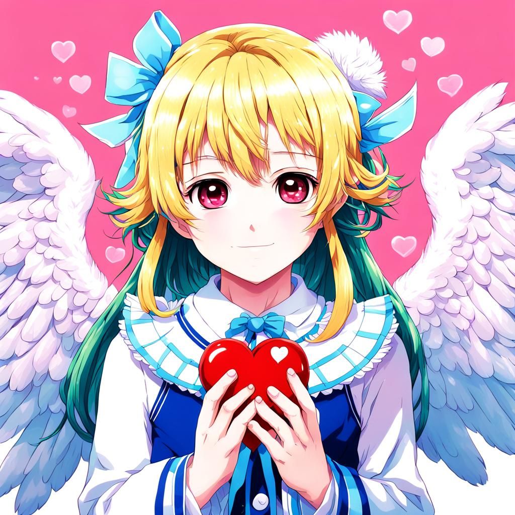 lucky cupidon with a heart