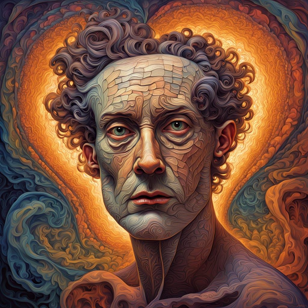 Twilight Figure in Fractal Abstraction