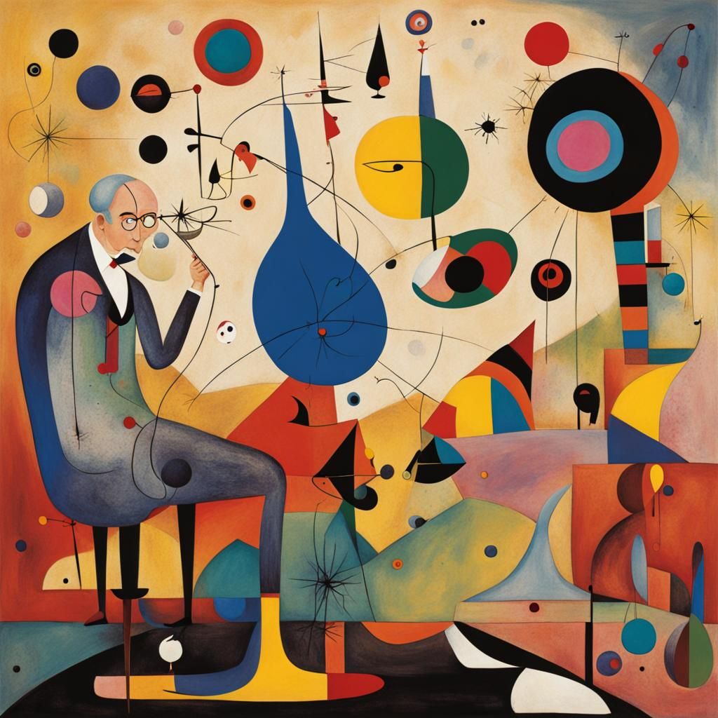 Kandinsky meets Joan Miro in the  colorful dreams of Valenti...