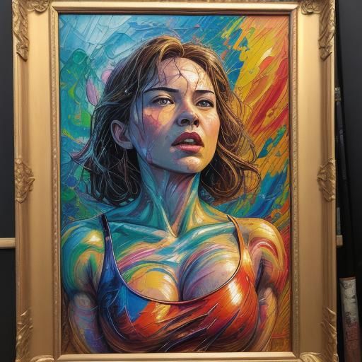 Animal Farm Ball: An Expressionist Oil Painting