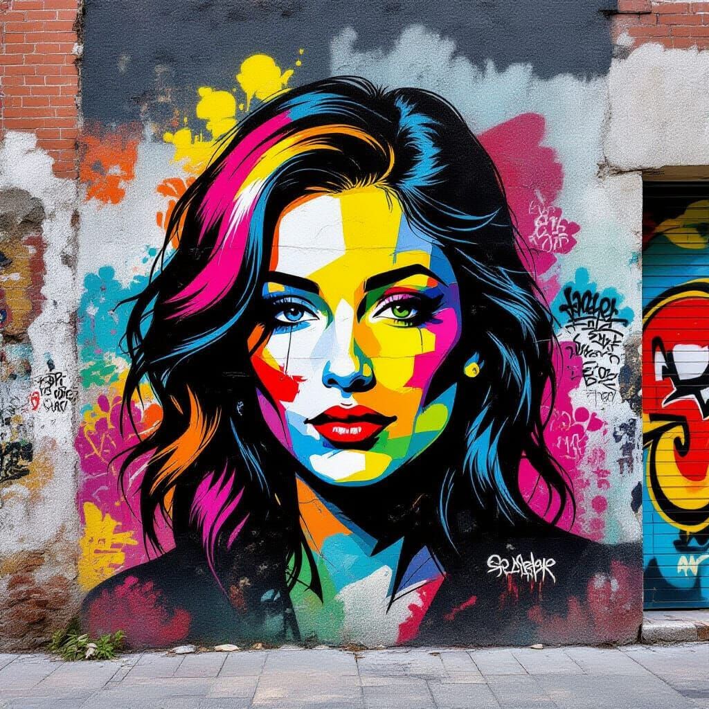 Vibrant Street Art and Graffiti Murals