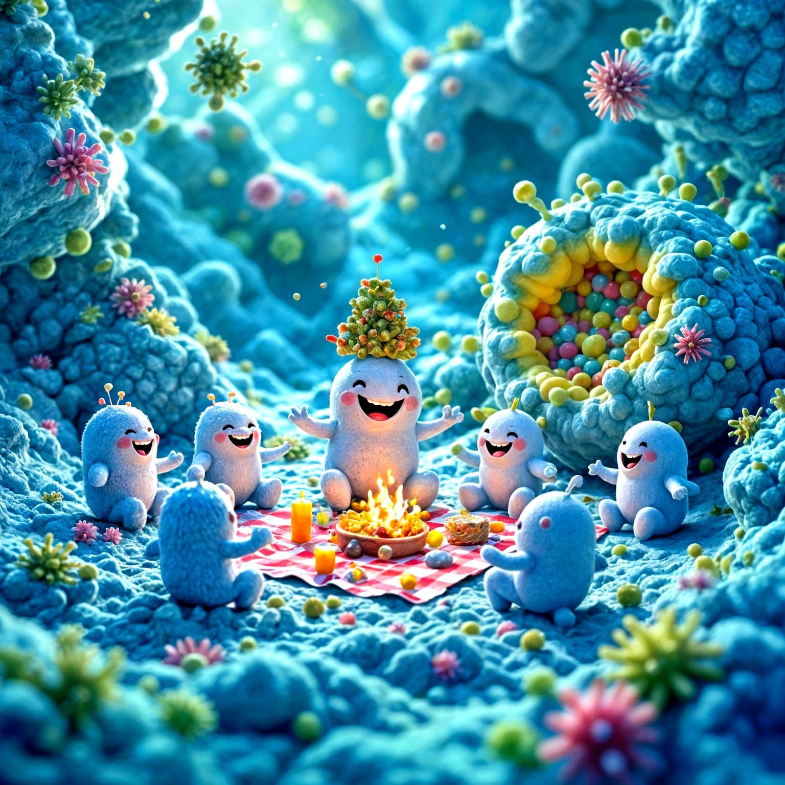 Bacterial Party!  by @Gitte