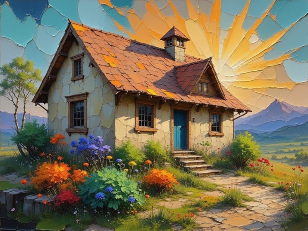 Vibrant Impasto Expressionist Masterpiece