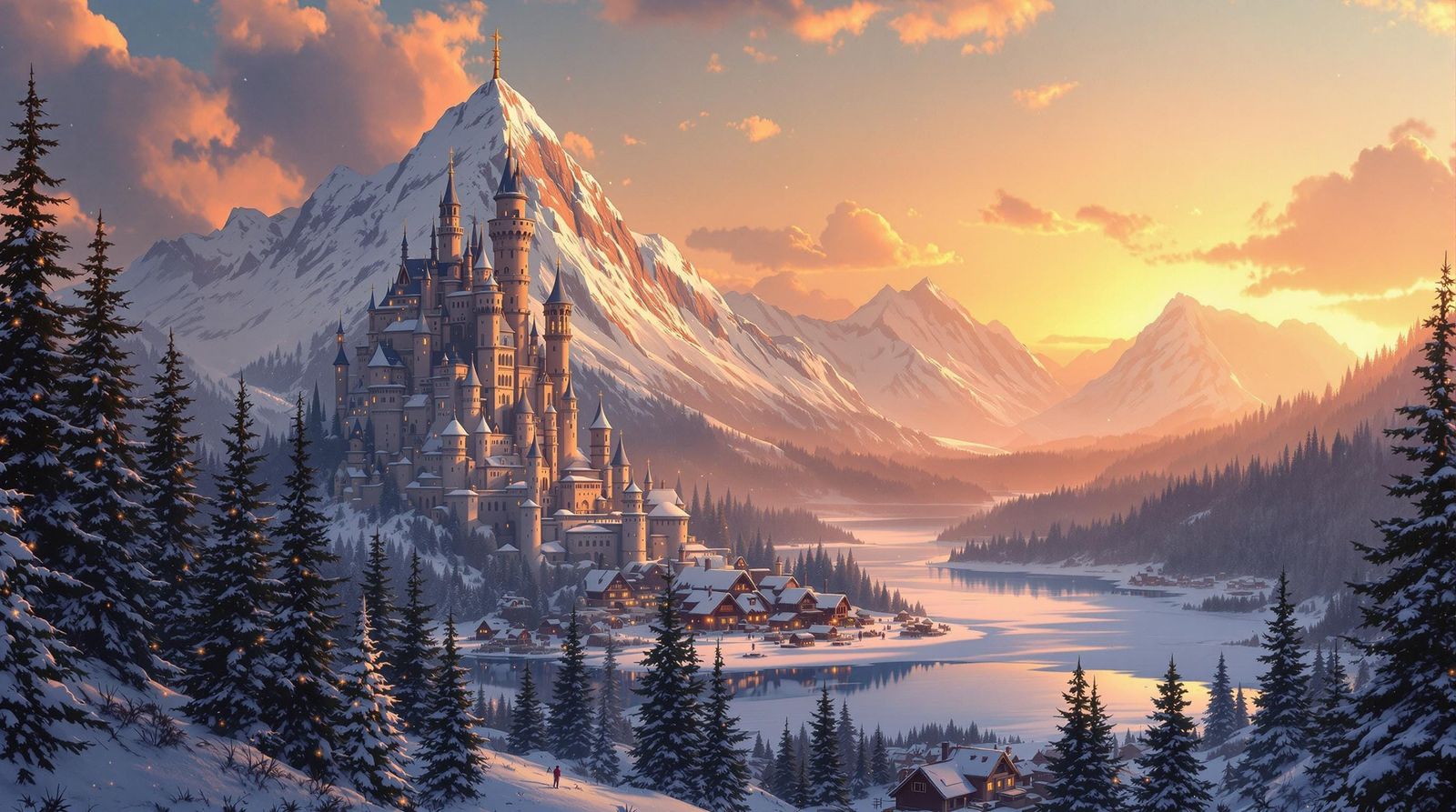 mountaintop castle  by @Narolinus