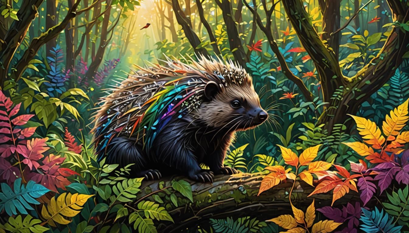 Children's picture book: "The Little Porcupine and His Forest Friends"  by @Jiushu