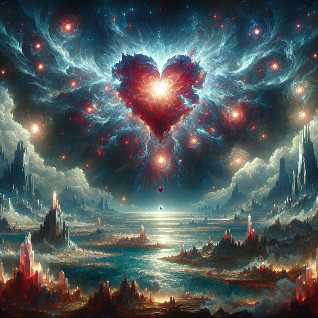 A hearts' crystalline depths molded by loneliness and hate a...