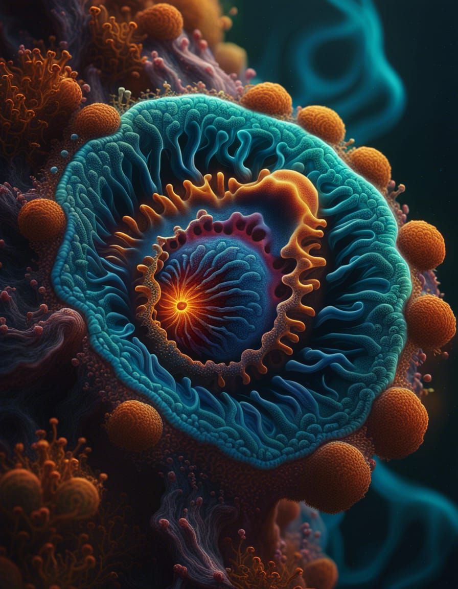 Microscopic Amoeba 🦠  by @Prettysleepy Art