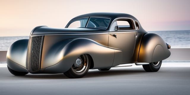 DiesalPunk Art Deco, bronze 1939 Duesenberg Coupe Simone "Midnight