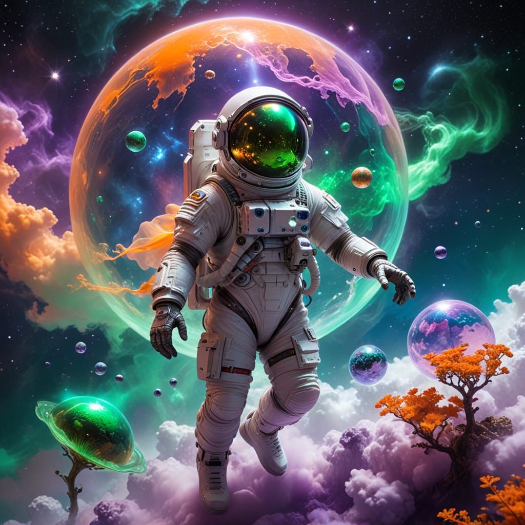 astronaut explorer  by @fineluart