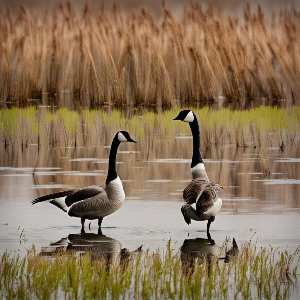 wetland geese 