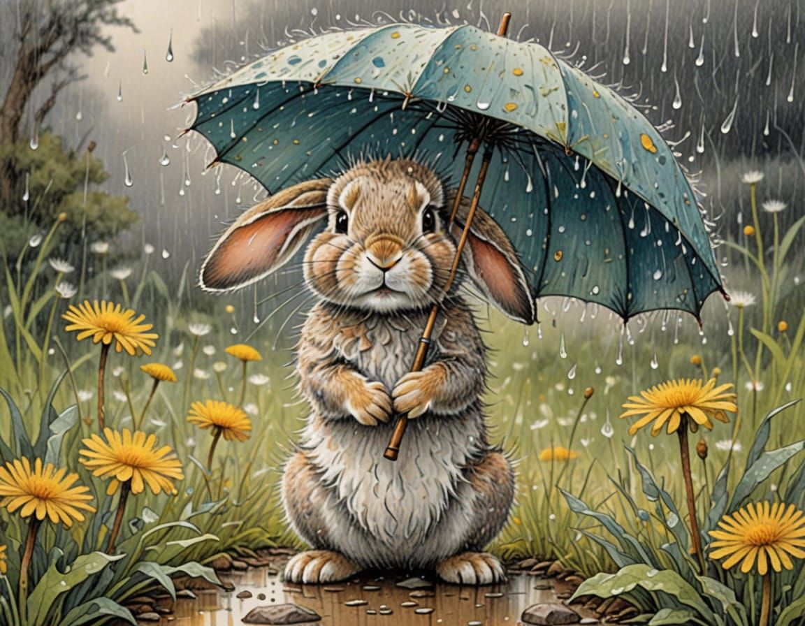 Wet Wet Wet  by @Le Lapin