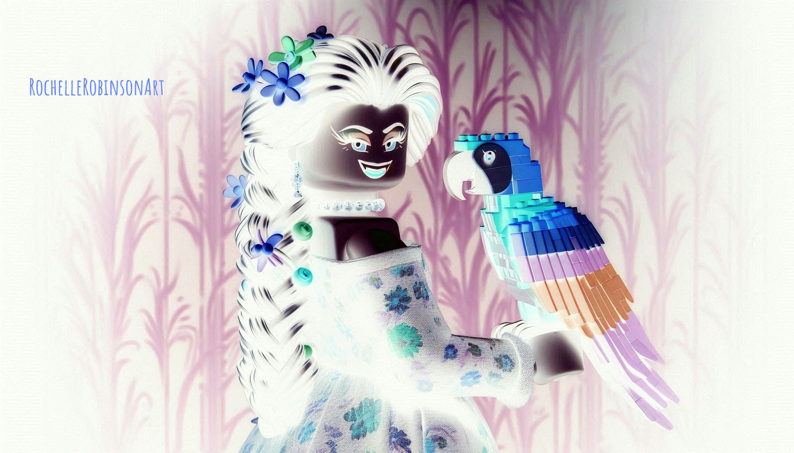 Woman - Photo Negative Art