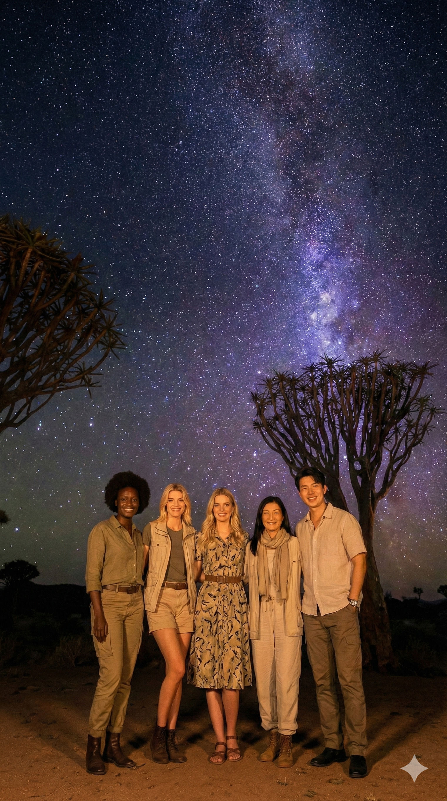 Namibia, Friends Under Vast Skies