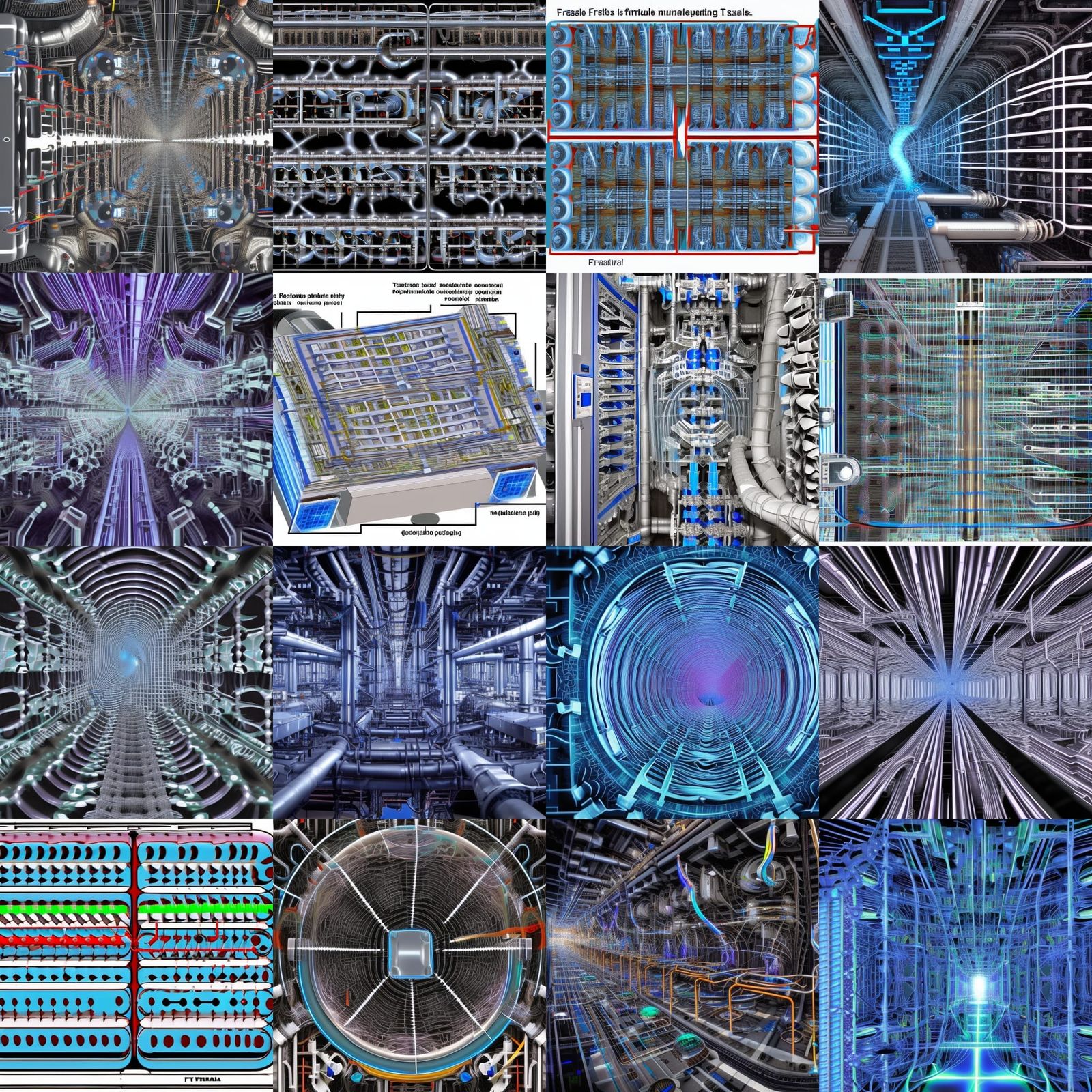 Endless Abyssal Labyrinth of Fractal Machines