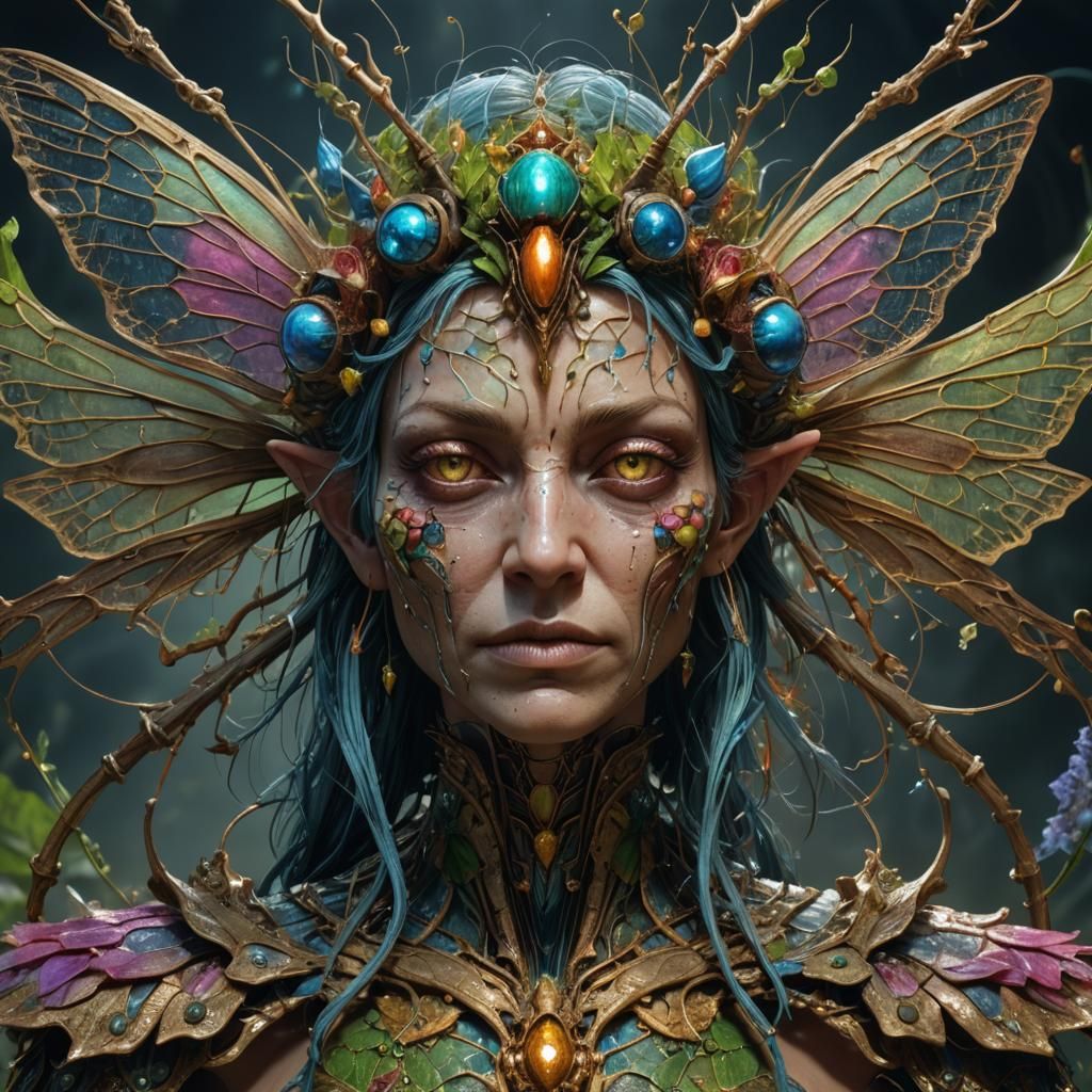 Insectoid Fairy - AI Generated Artwork - NightCafe Creator