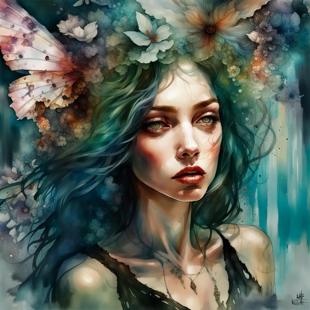 Crying Fairy - AI Generated Artwork - NightCafe Creator