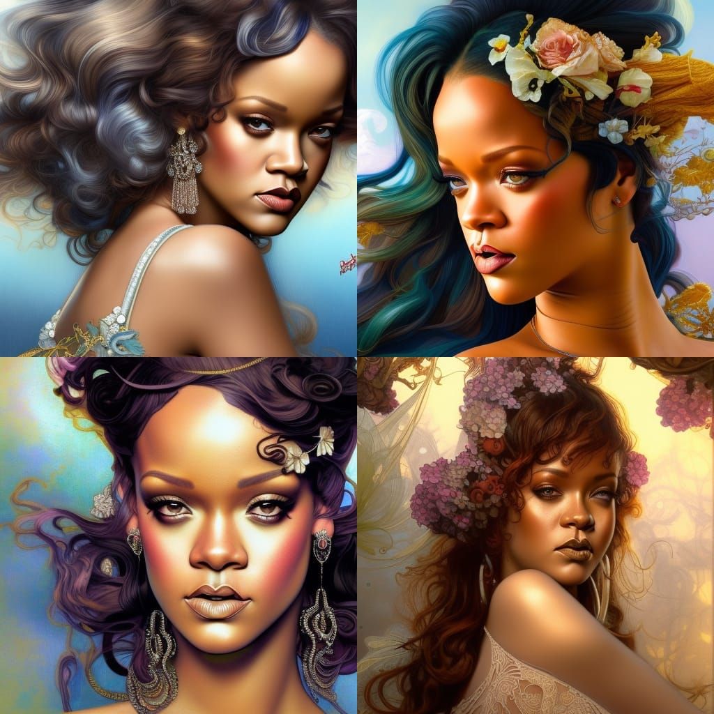 Rihanna - AI Generated Artwork - NightCafe Creator