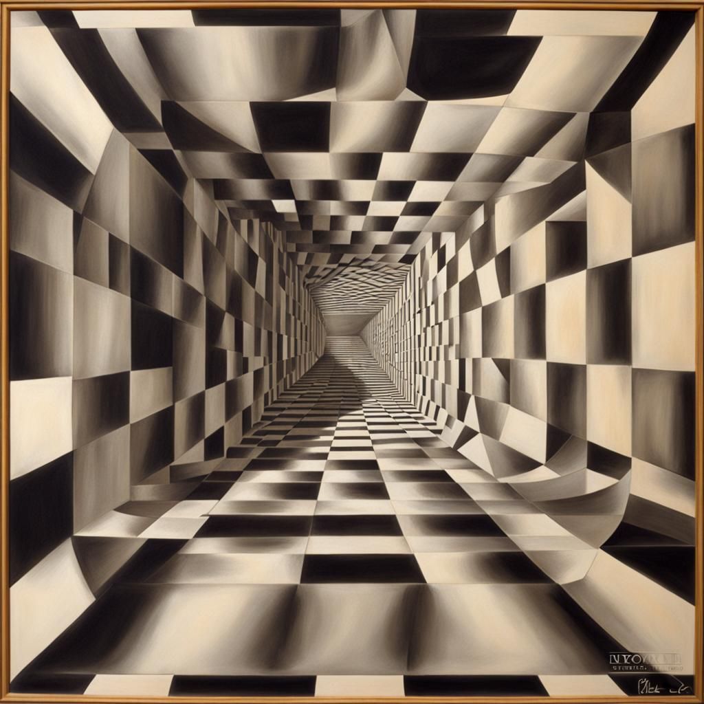 Optical Illusion (B) - AI Generated Artwork - NightCafe Creator