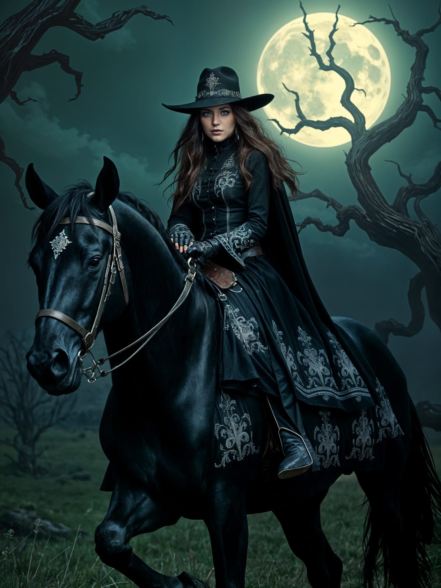 Gothic Cowgirl  by @Mart Thunderdark