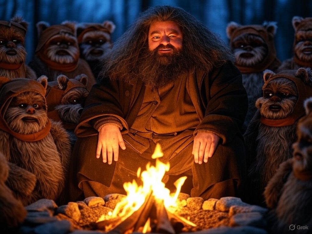 Hagrid and the Ewoks