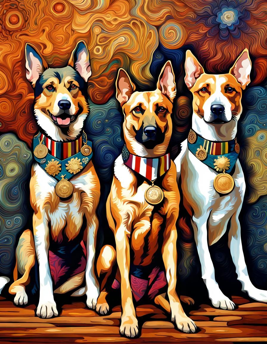 Medal of Valor Canine Recipients  by @Eka
