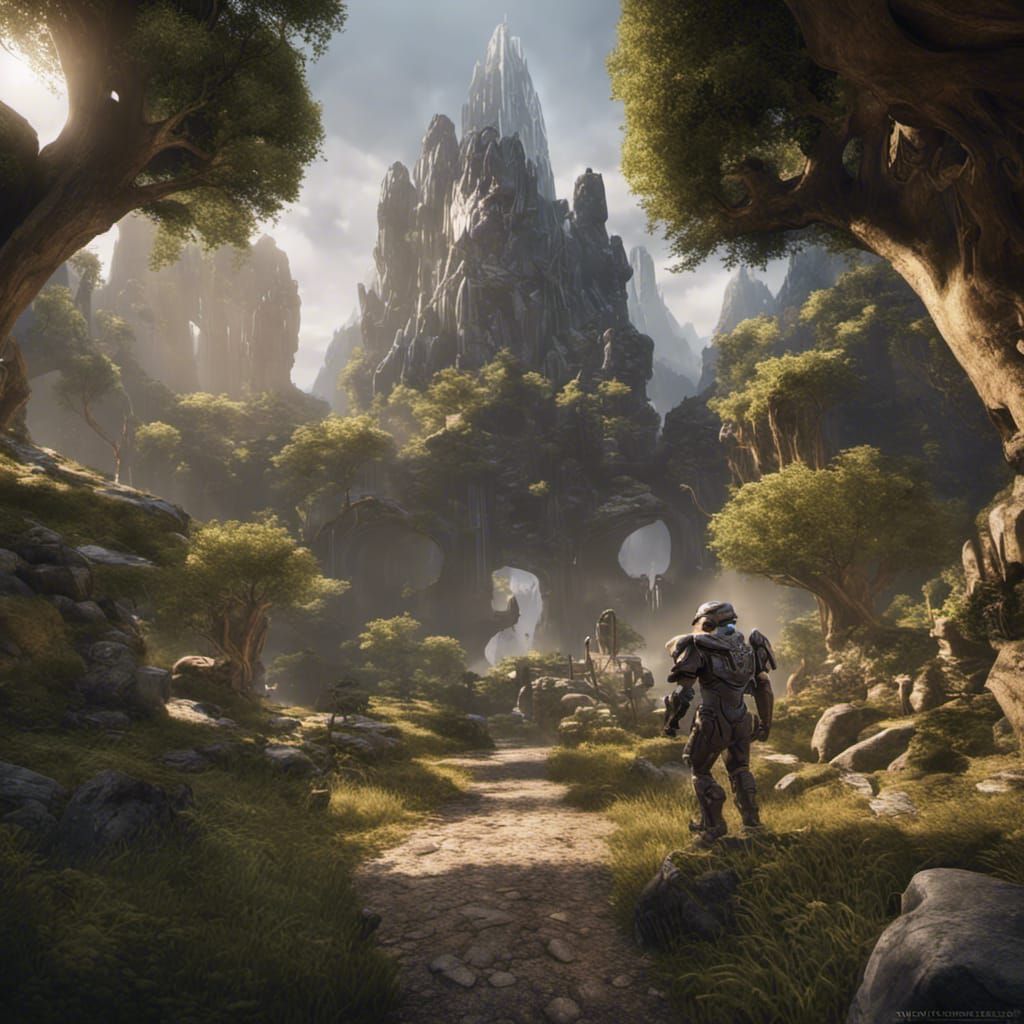 mix between Halo, Avatar, The Hobbit