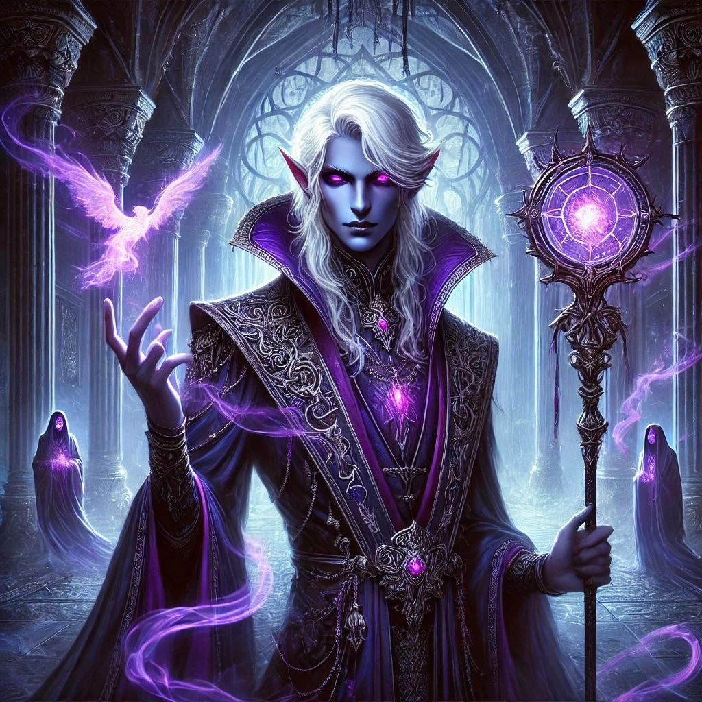 Zephyr Shadowweaver, a Drow Elf