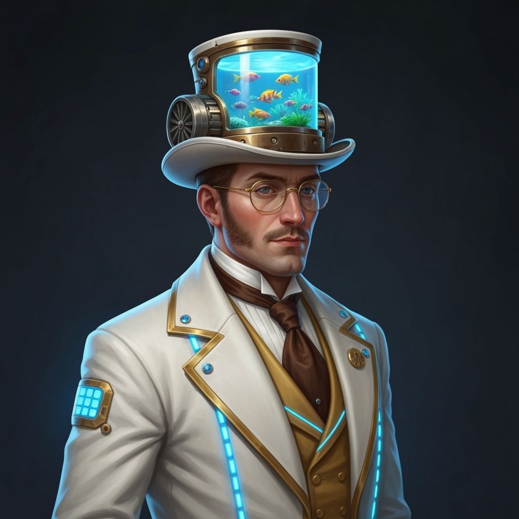 For some reason, sea life was big in the hat world for a while...  by @K