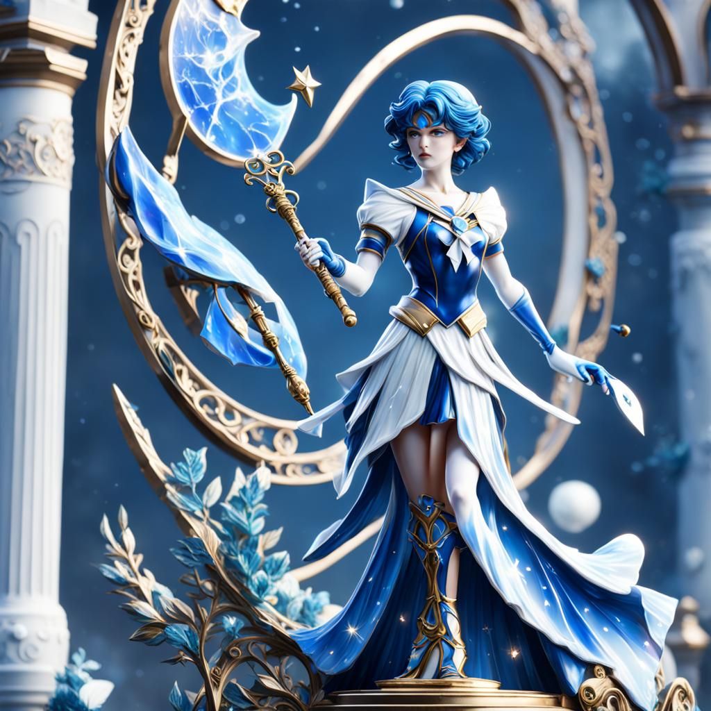 porcelain statue (Sailor Mercury)