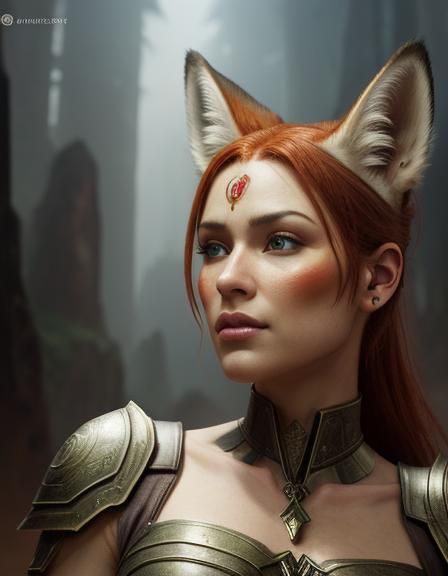 female fox human hybrid. - AI Generated Artwork - NightCafe Creator