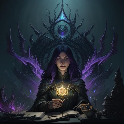 Beautiful sorceress - AI Generated Artwork - NightCafe Creator