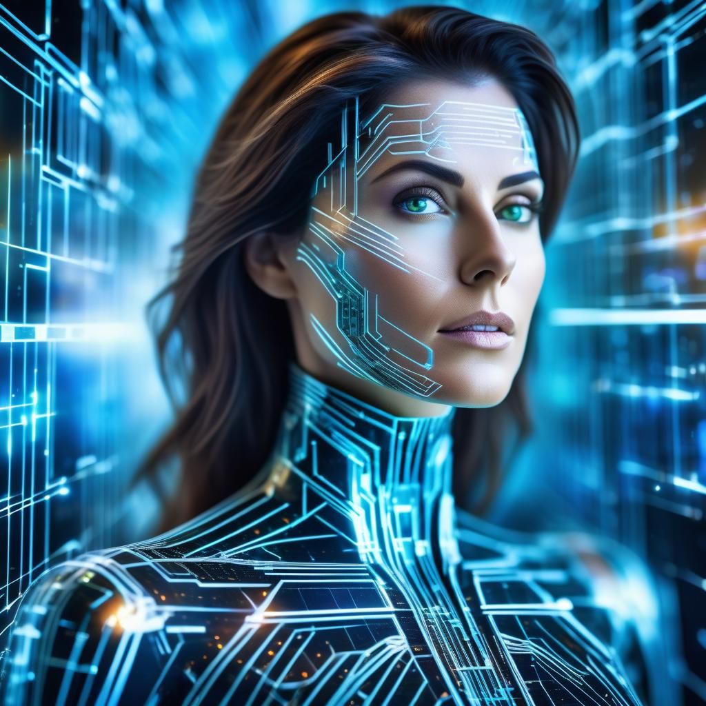 digital lady - AI Generated Artwork - NightCafe Creator