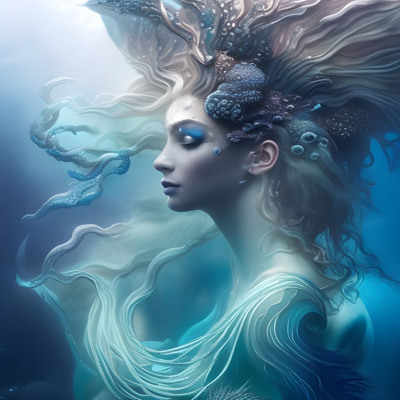 Deep Sea Siren - AI Generated Artwork - NightCafe Creator