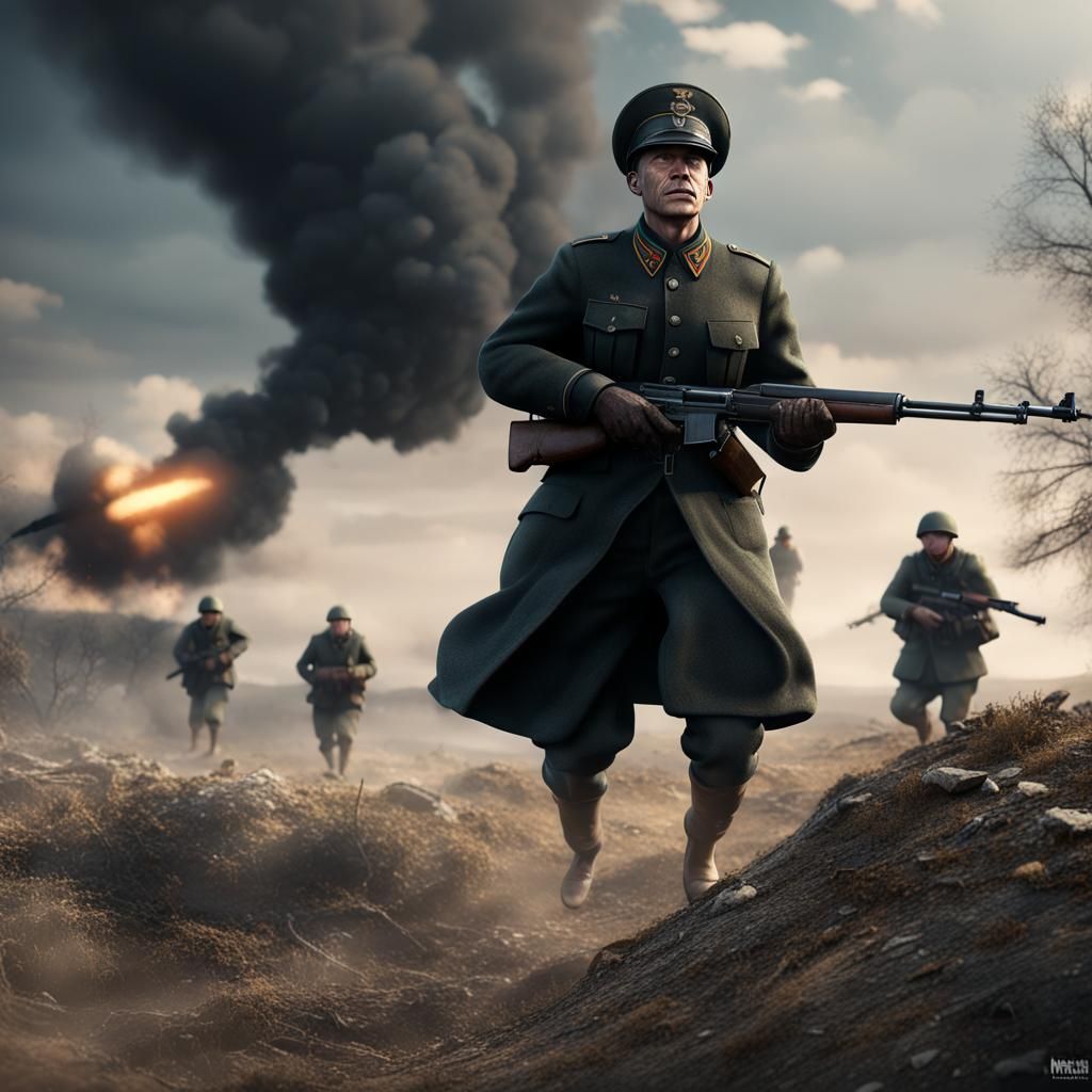 WW2 Soviet army attacking Germans - AI Generated Artwork - NightCafe ...