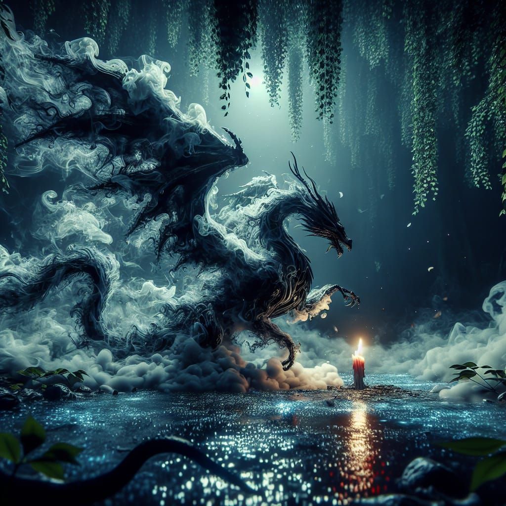 Smoke Dragon  by @Nt3rprtr