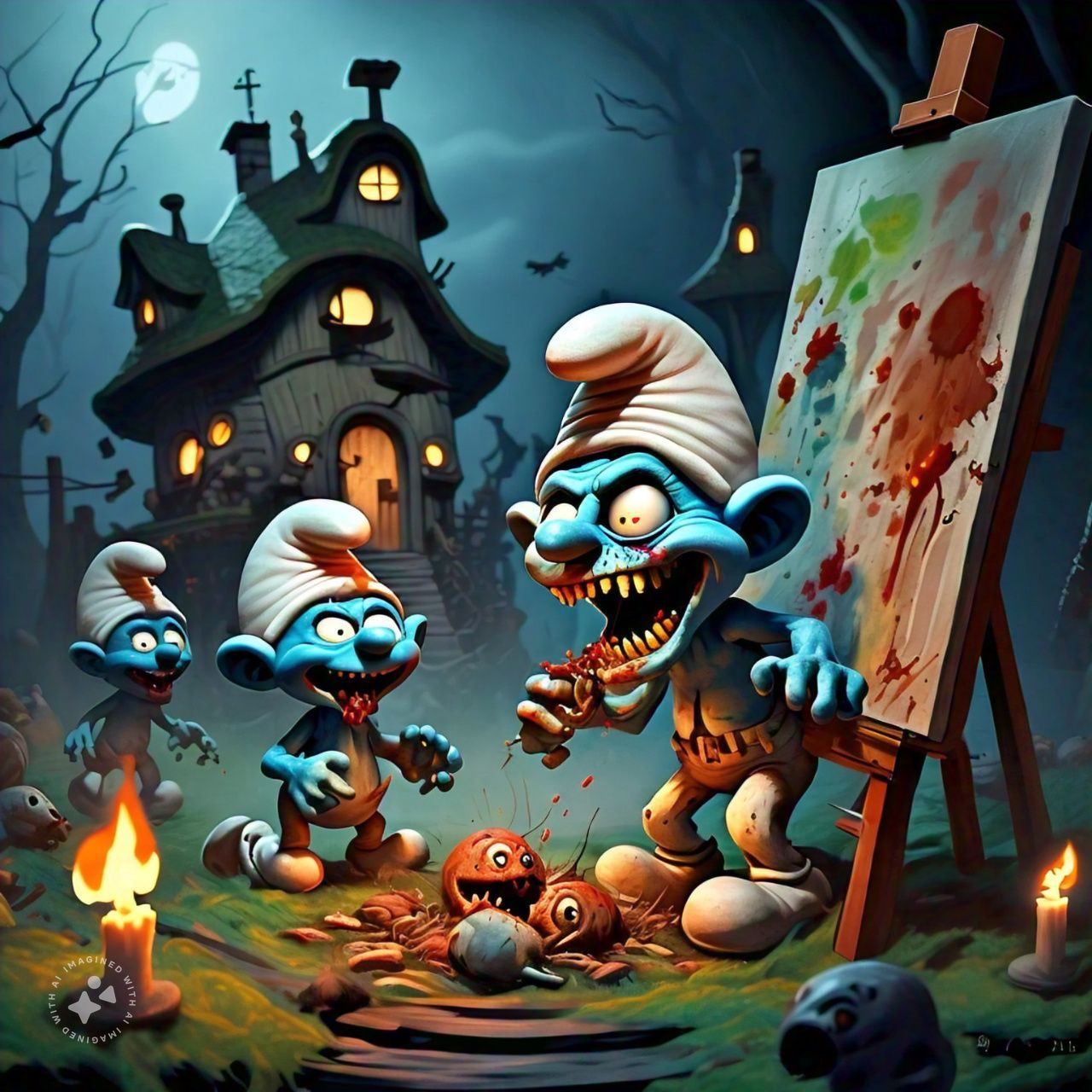 Zombie Smurfs