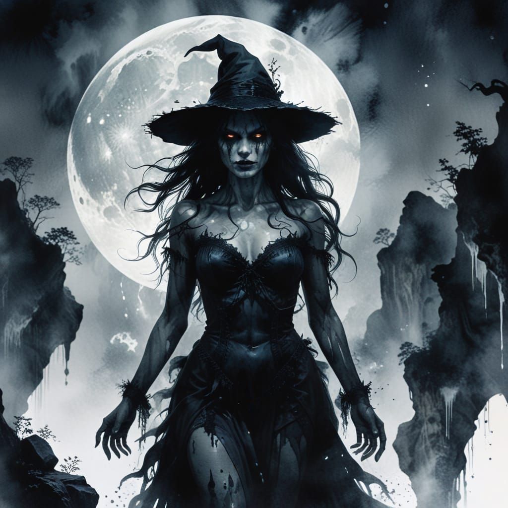 dark witch   by @fineluart