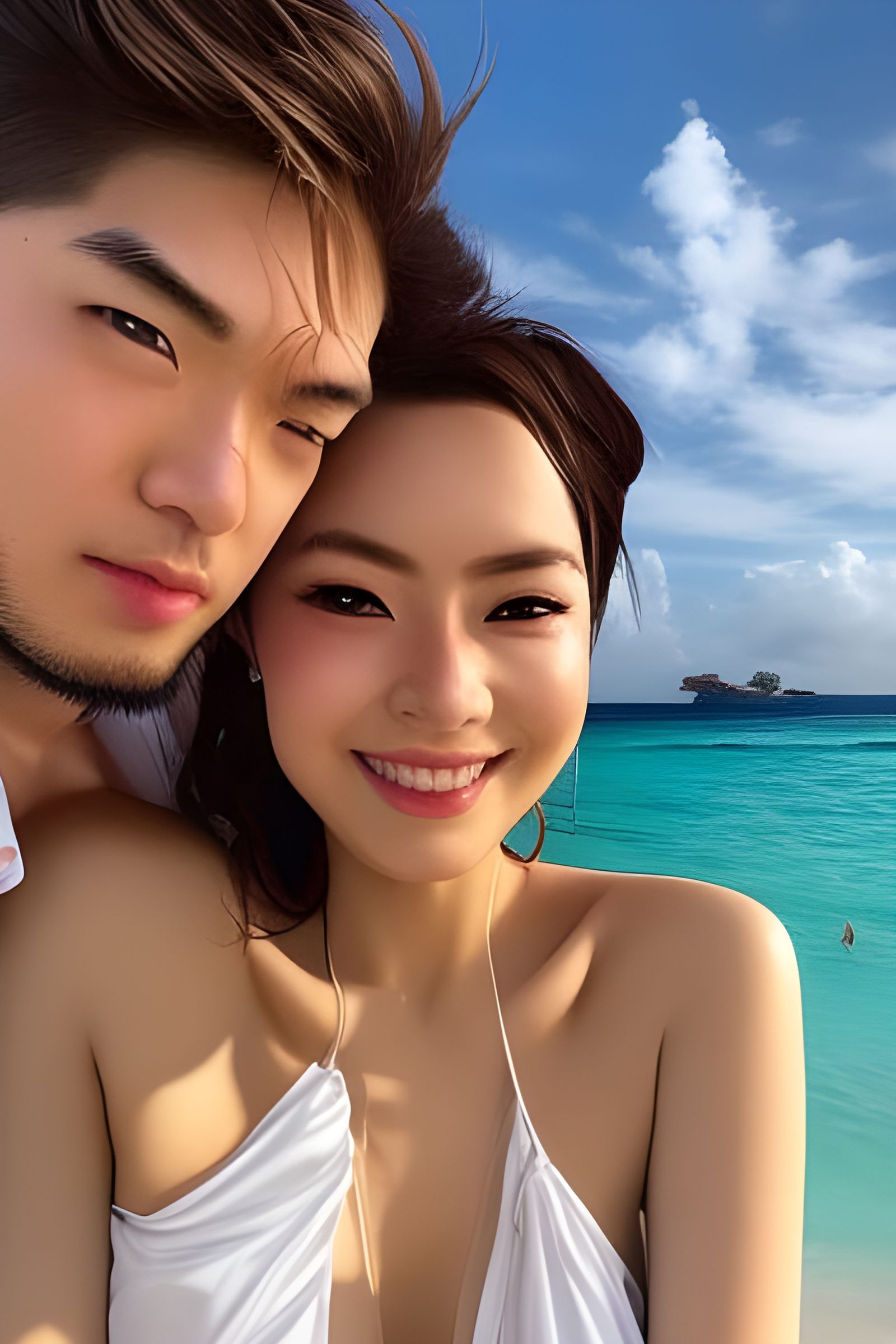 beach-couple-ai-generated-artwork-nightcafe-creator