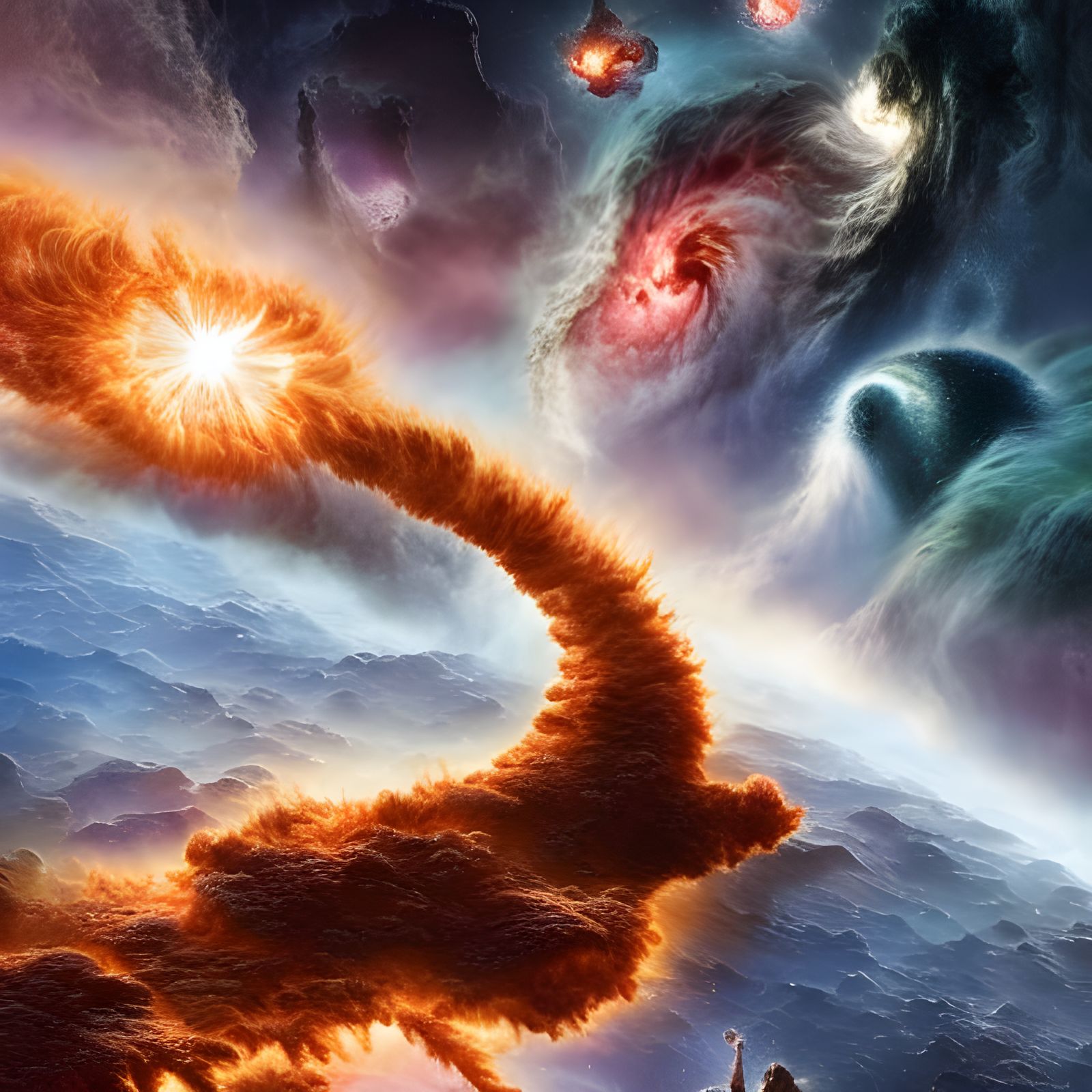 Displaced Solar Flare