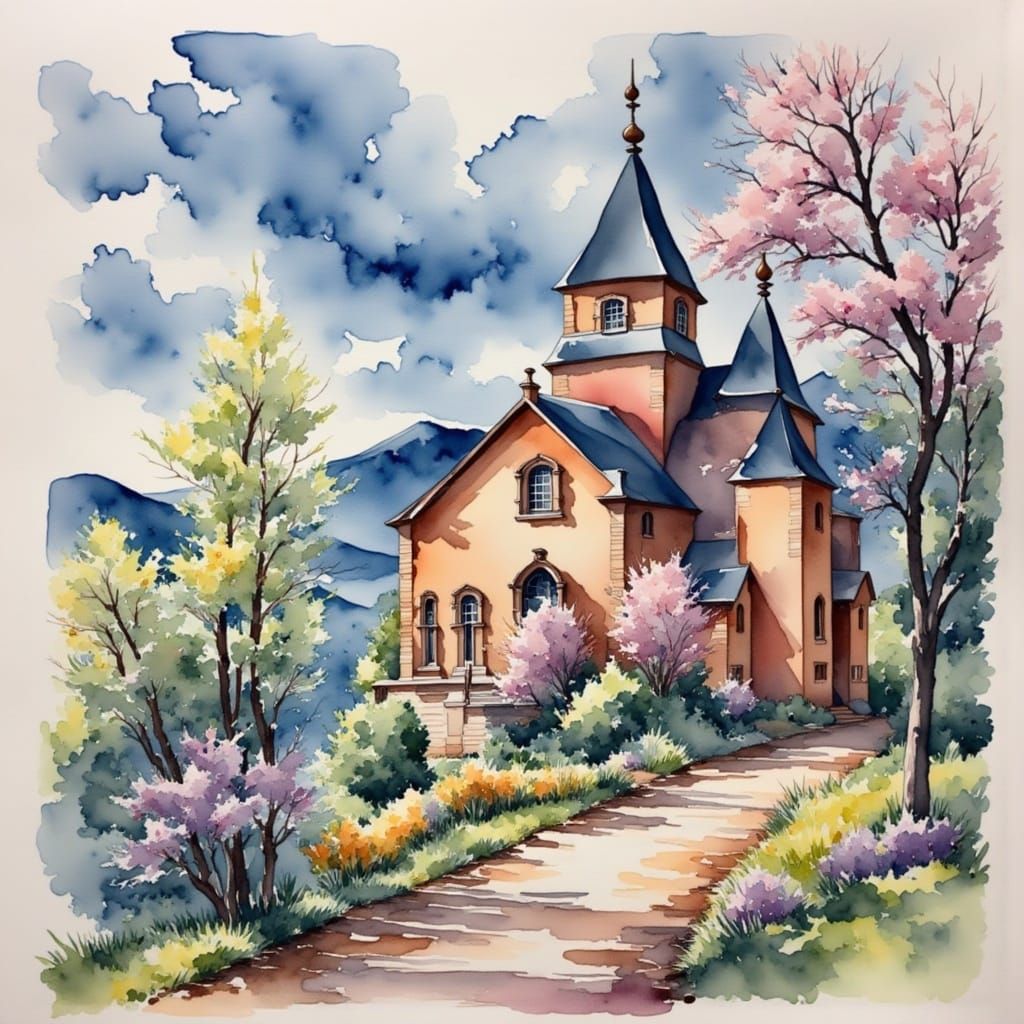  <lora:Watercolor-flux:1.0>