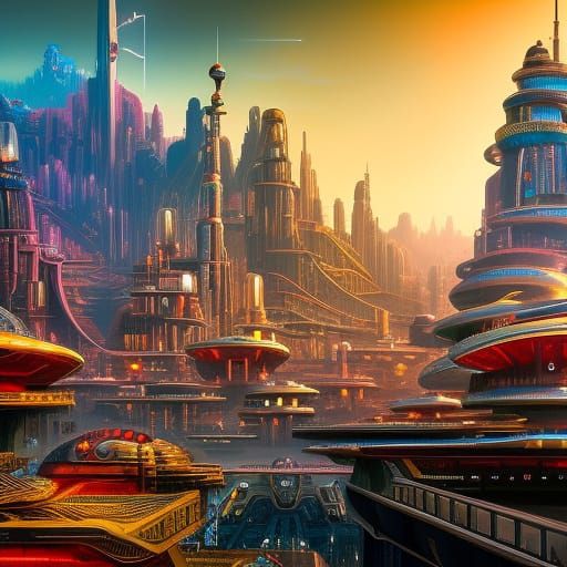 Sprocket City 3 AI Generated Artwork NightCafe Creator