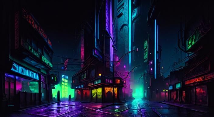 Opening the Third Eye with Technomancy Atompunk Retrofuturistic Cosmic Nighttime Cityscape, Urban Landscape, <lora:StructuralbyChaonea:1.0>...
