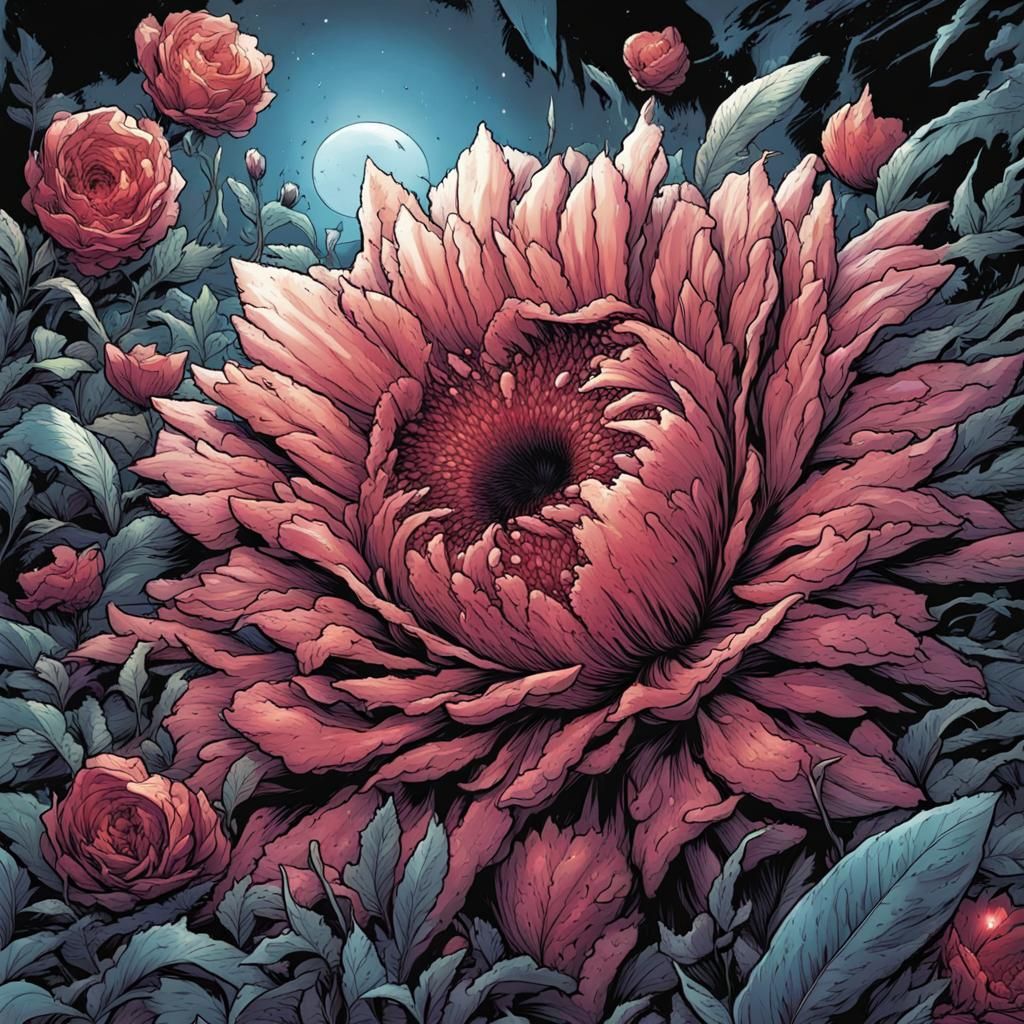 flower with teeth