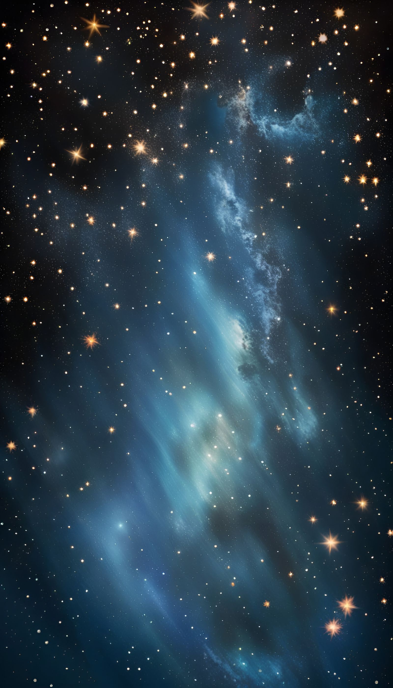 a mesmerizing night sky with a captivating galaxy