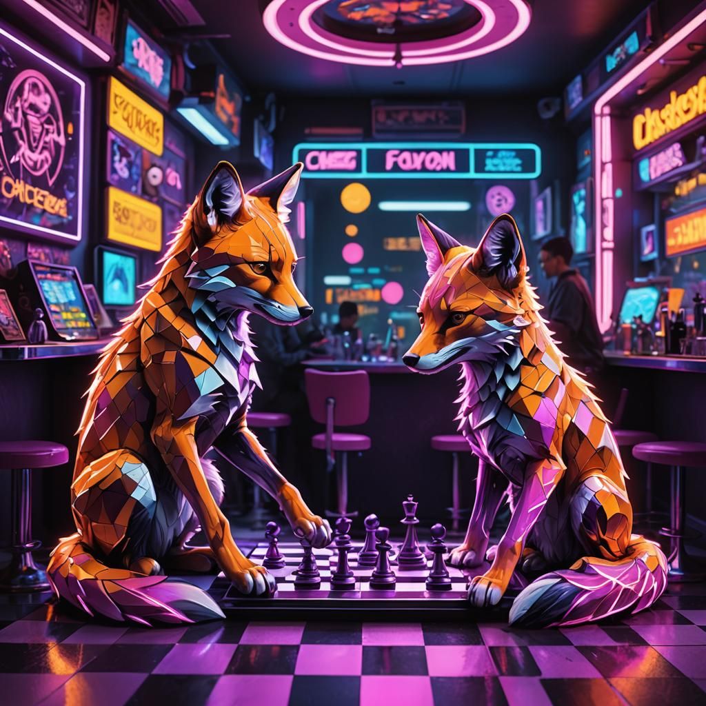 Fox Couple 🦊 - AI Generated Artwork - NightCafe Creator